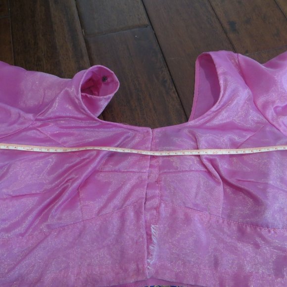 pink indian sari with blouse - Picture 5 of 6